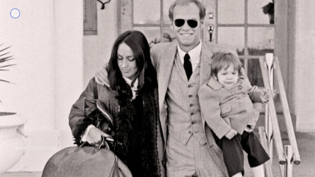 Joan Baez with husband and son
